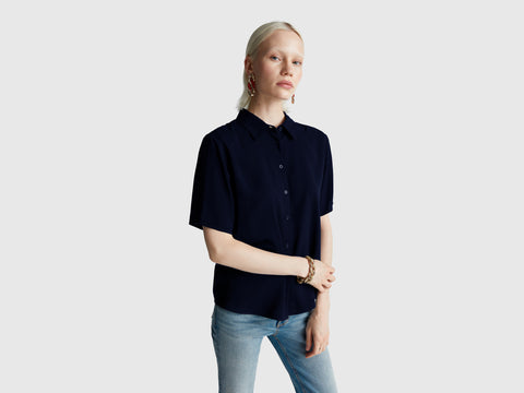 3/4 sleeve shirt in viscose - ucb_image_F