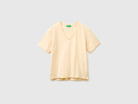T-shirt decote em V em algodão leve - ucb_image_FS