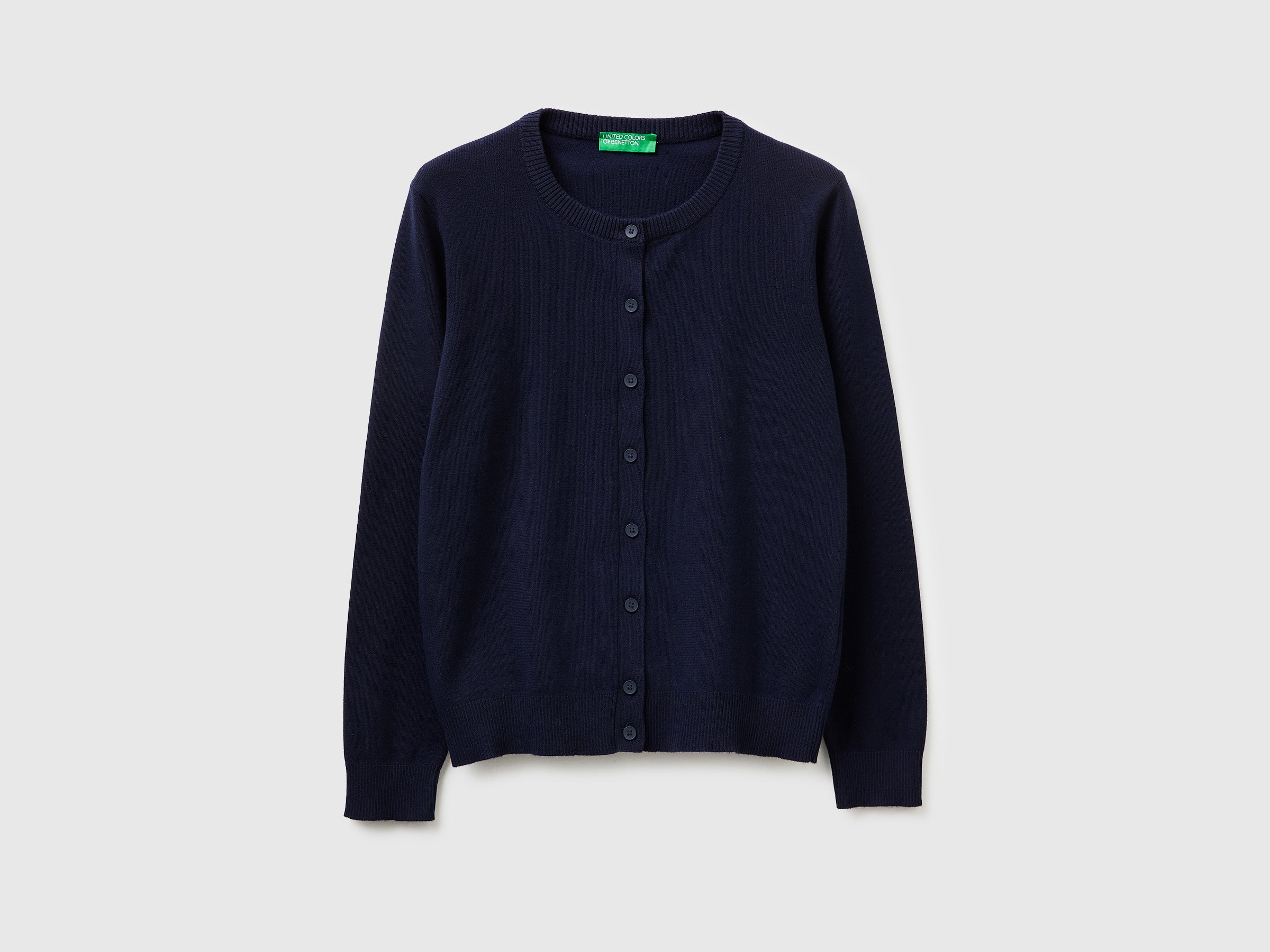 Cardigã azul-escuro em algodão tricot - ucb_image_FS
