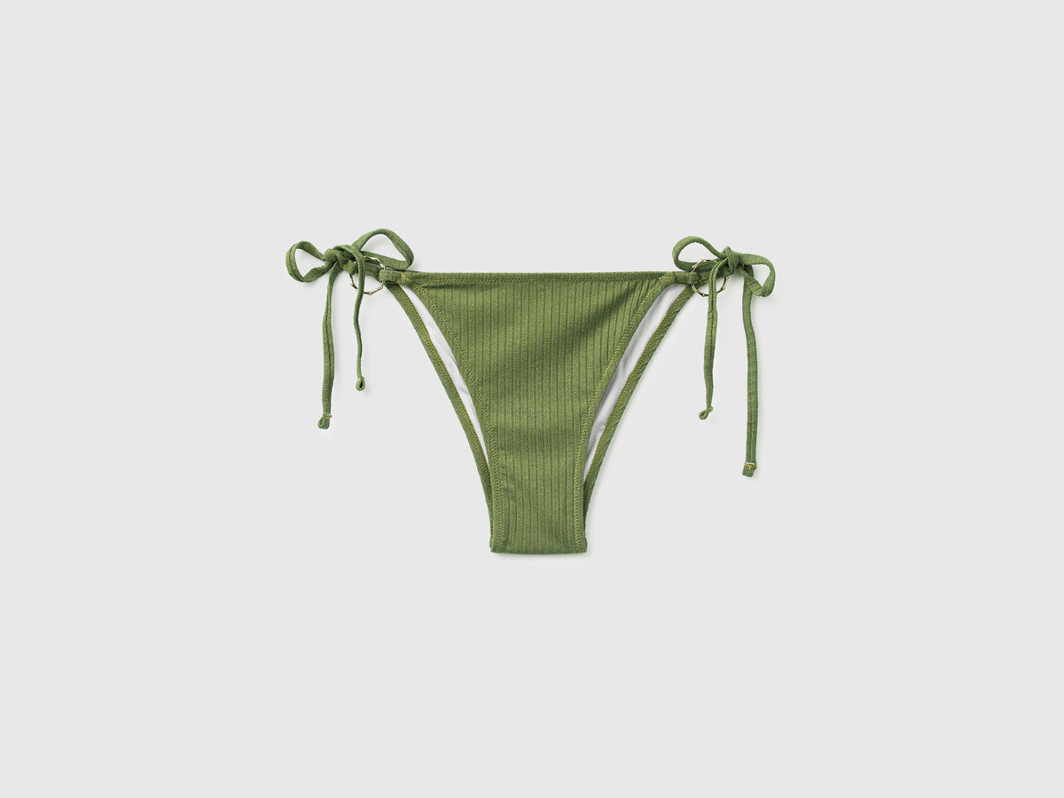 Ribbed swim briefs with lurex and laces - ucb_image_FS