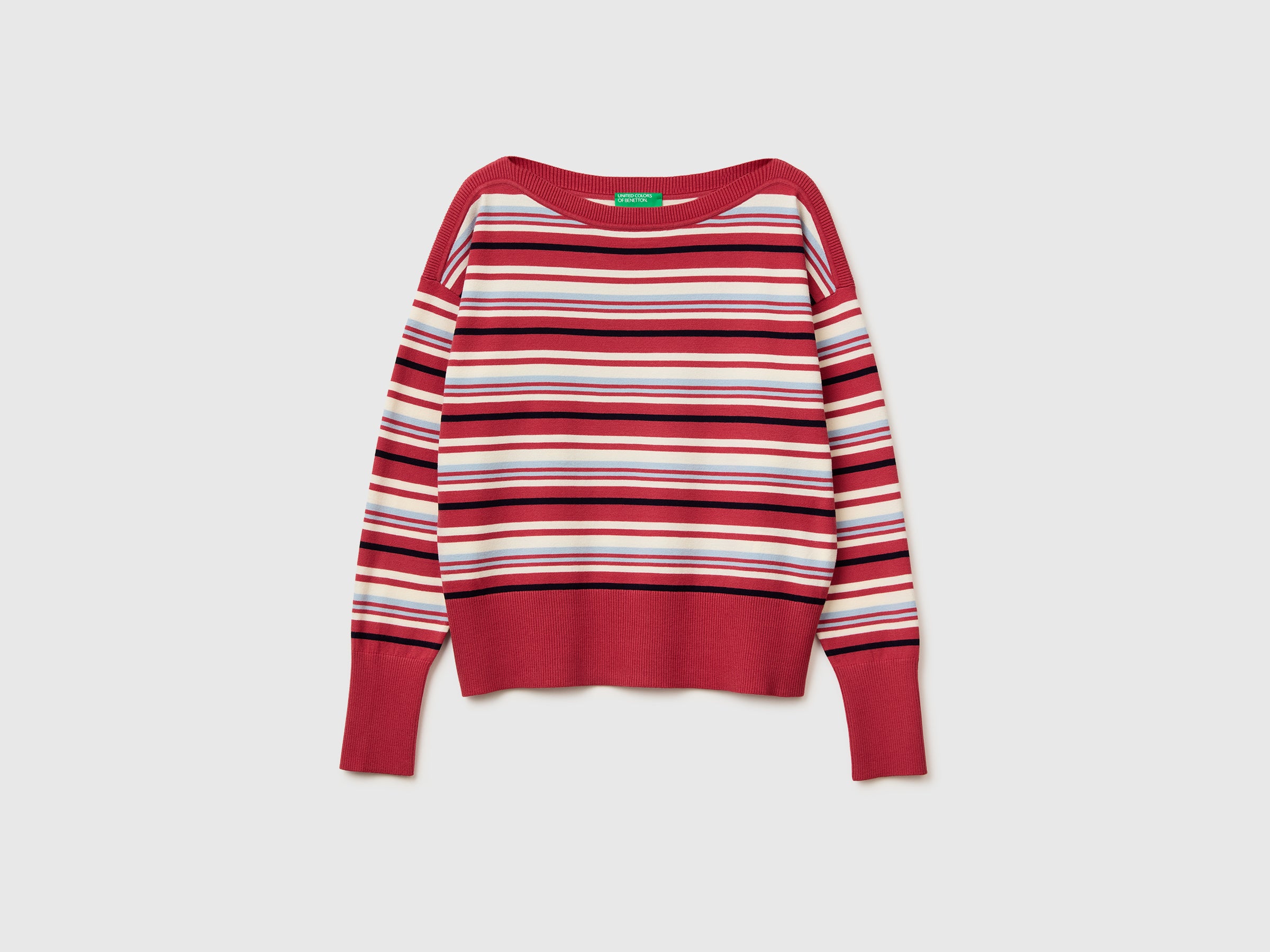 Striped boat neck sweater - ucb_image_FS