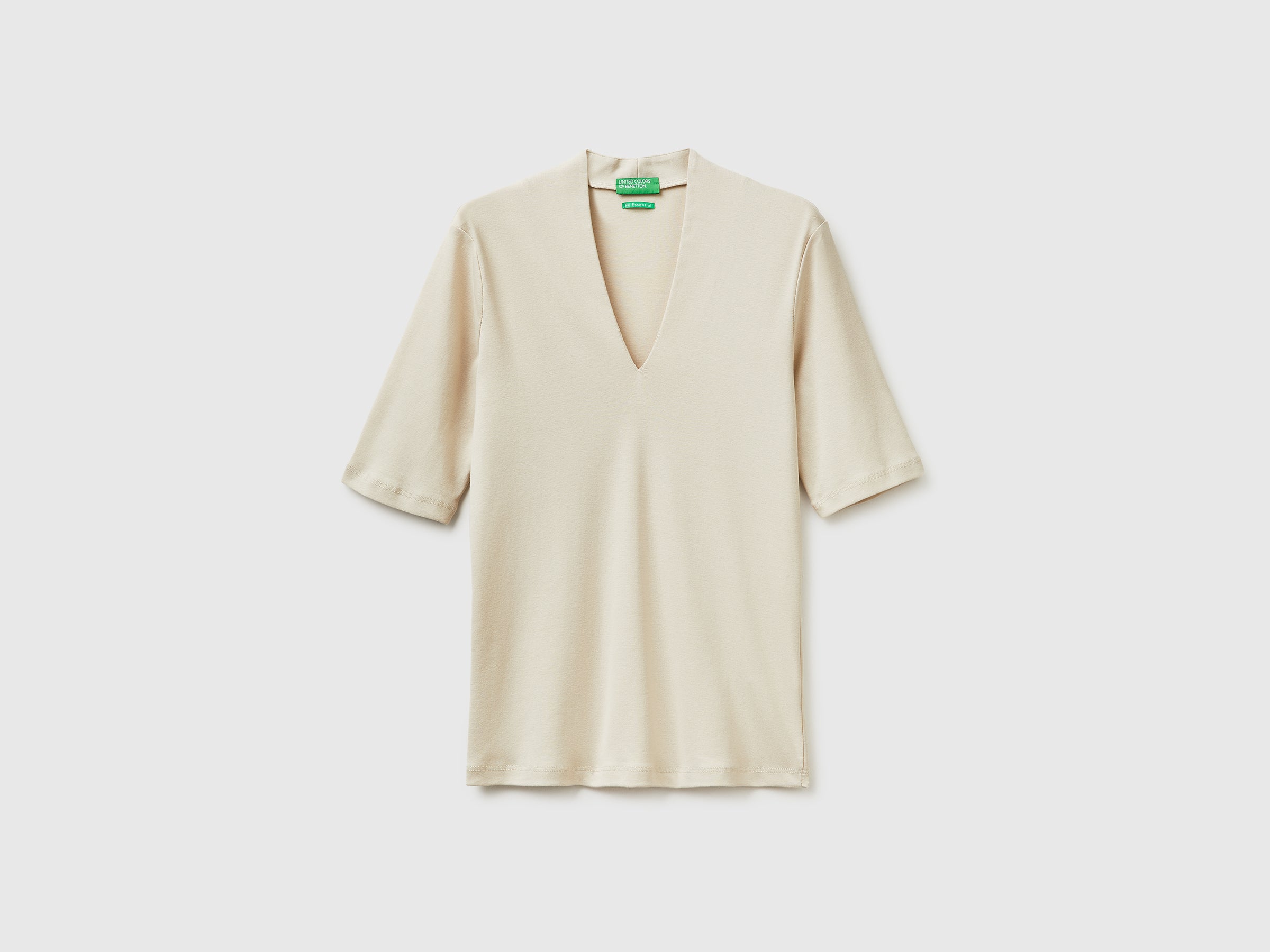 T-shirt slim fit em algodão de fibra longa - ucb_image_FS