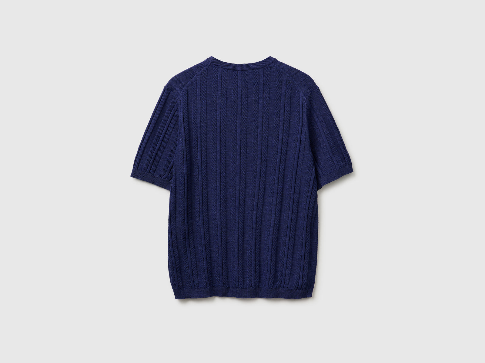 Short-sleeved linen blend sweater - ucb_image_BS