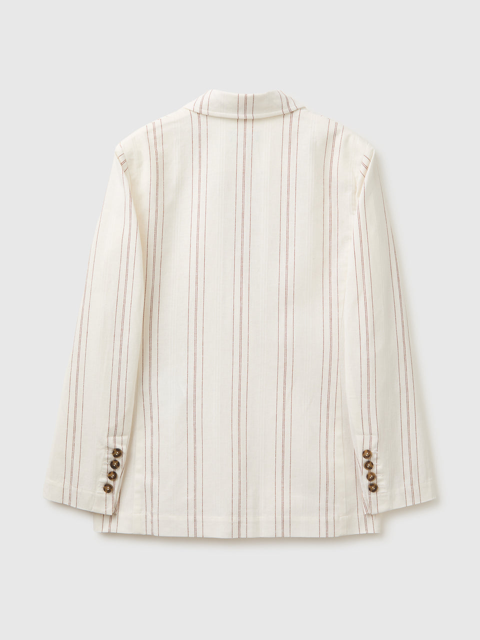 Striped linen blend blazer - ucb_image_BS