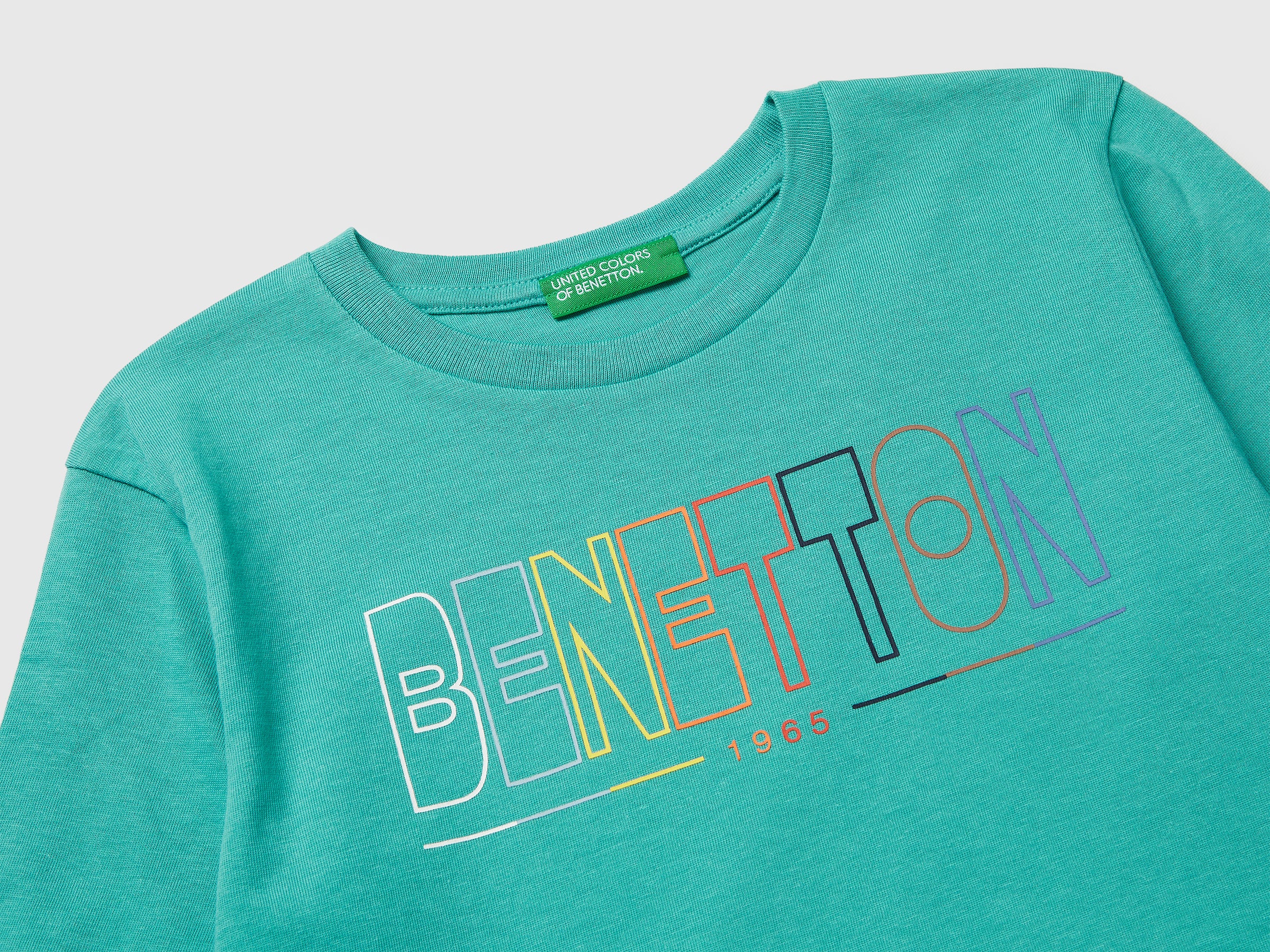 T-shirt in organic cotton with logo print - ucb_image_DS1