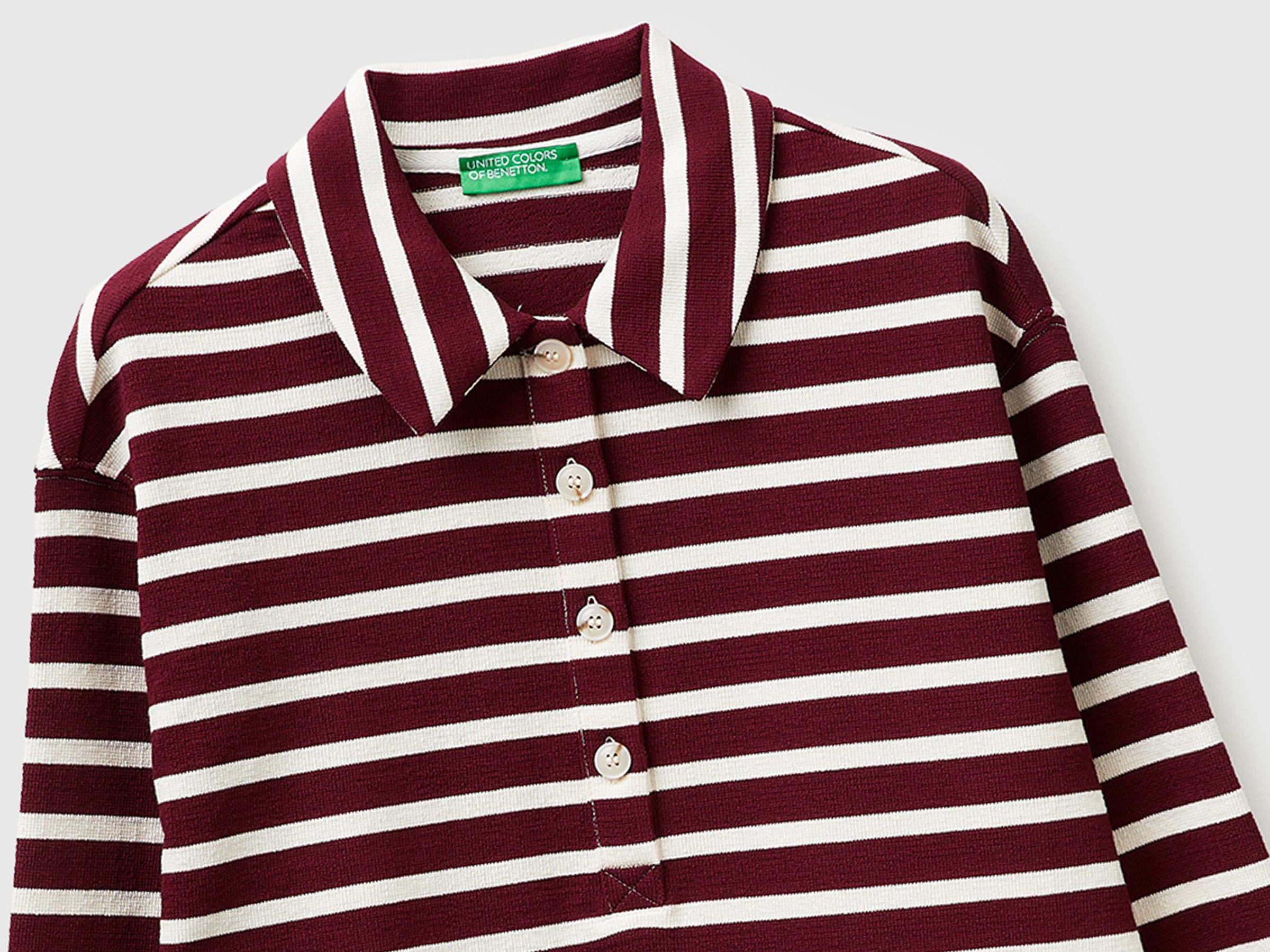 Striped sweatshirt polo shirt - ucb_image_DS1