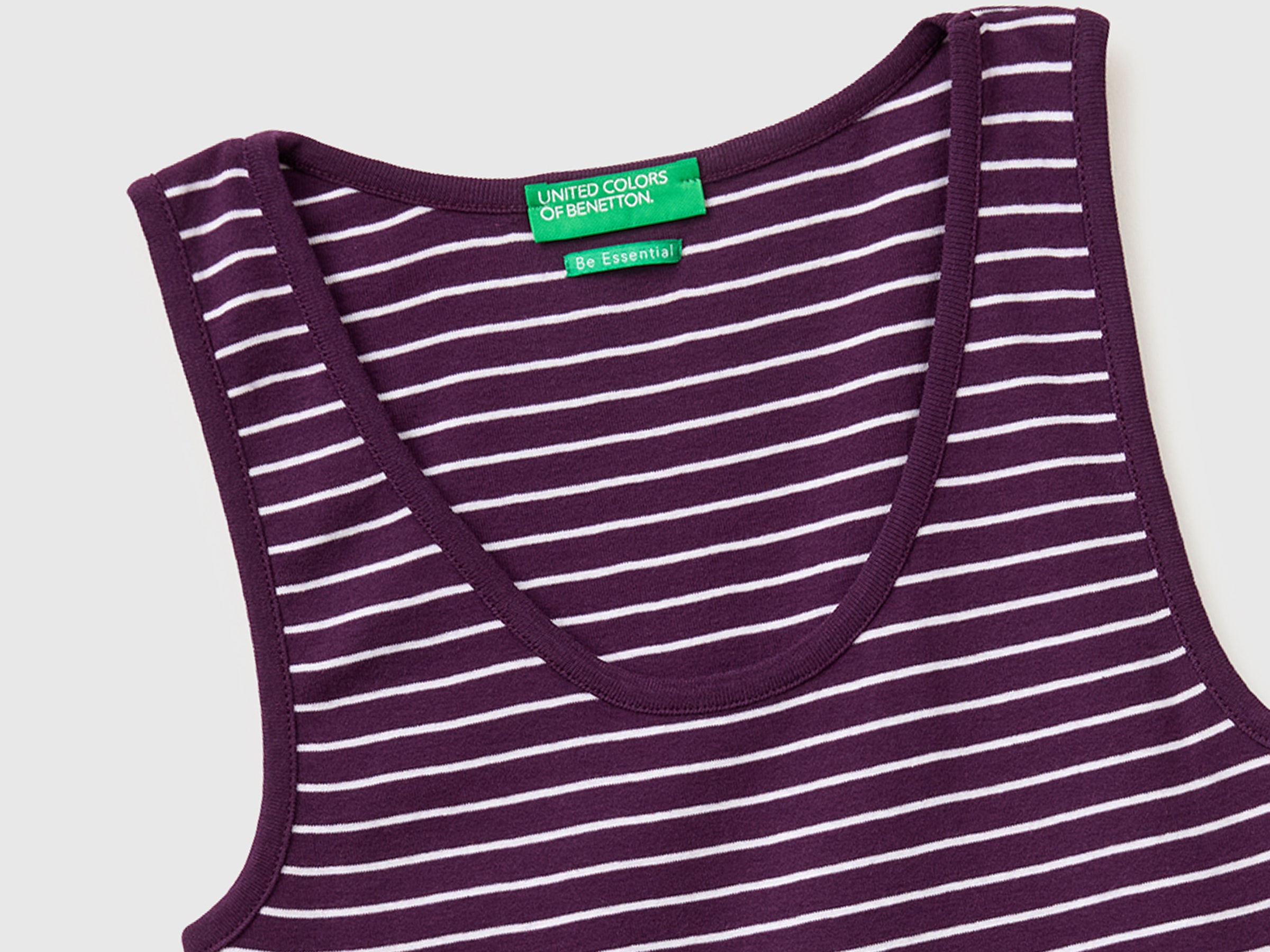 Striped tank top in pure cotton - ucb_image_DS1