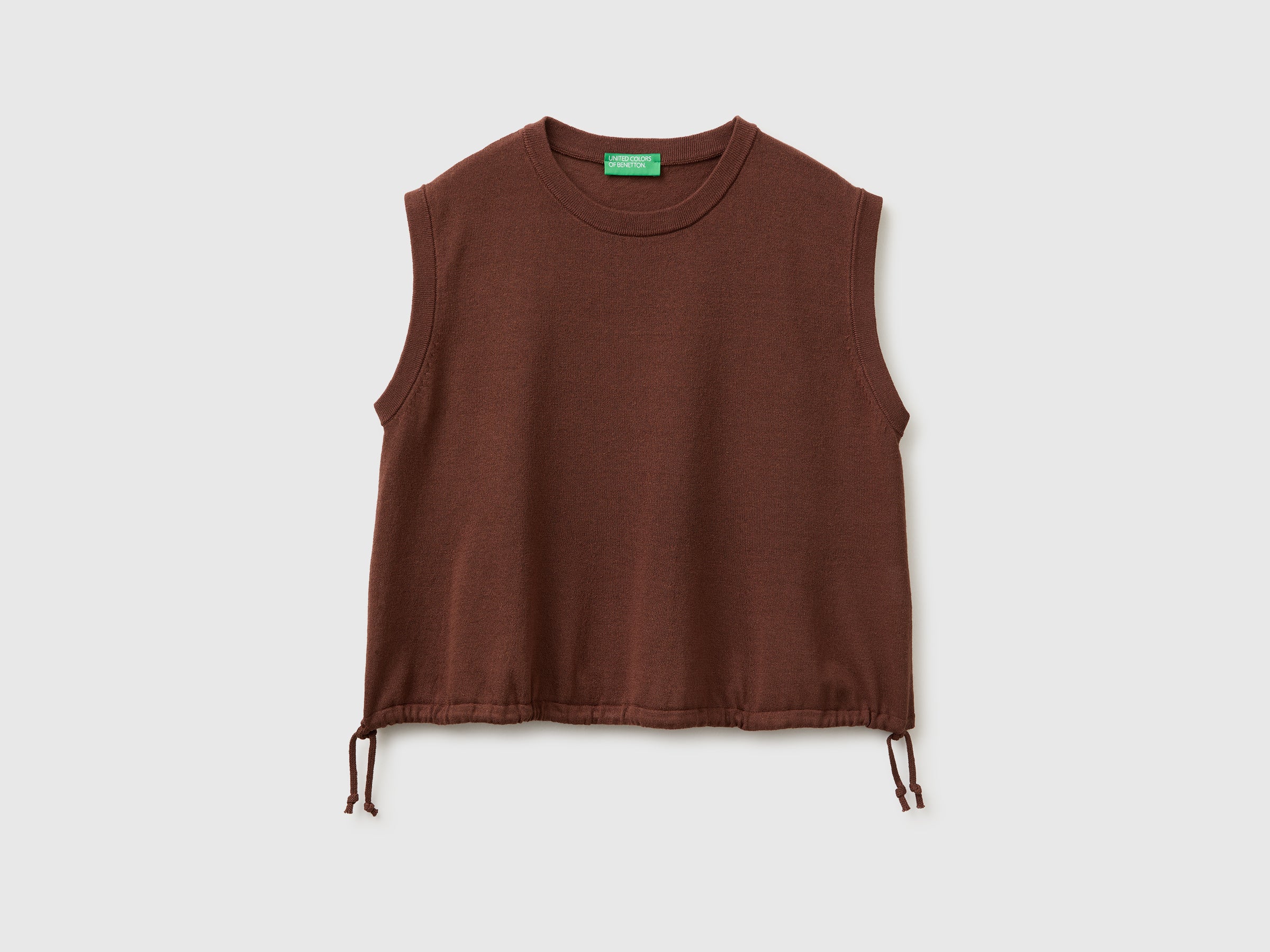 Sleeveless linen blend sweater - ucb_image_FS