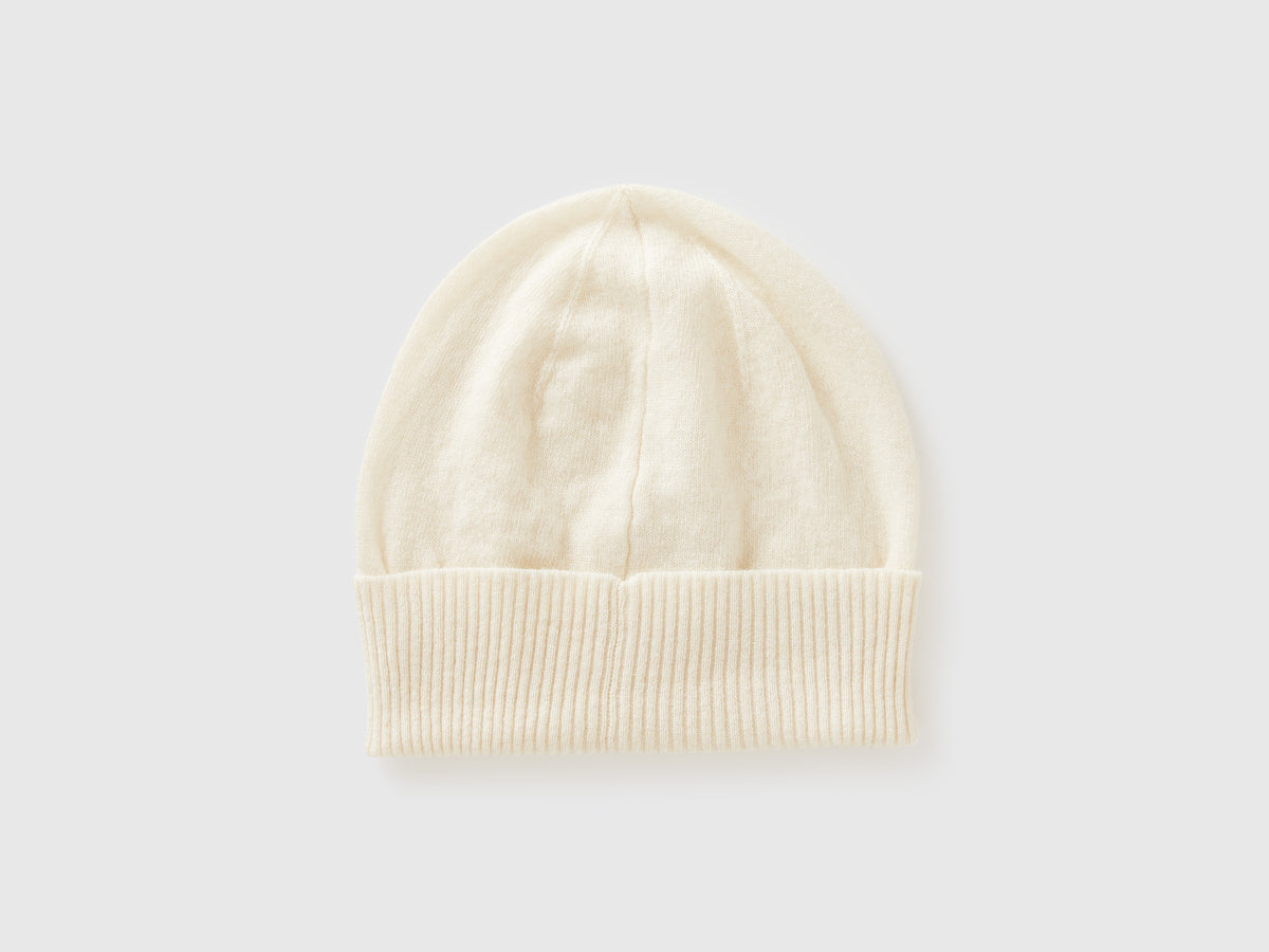 Gorro branco nata em pura lã Merino - ucb_image_BS