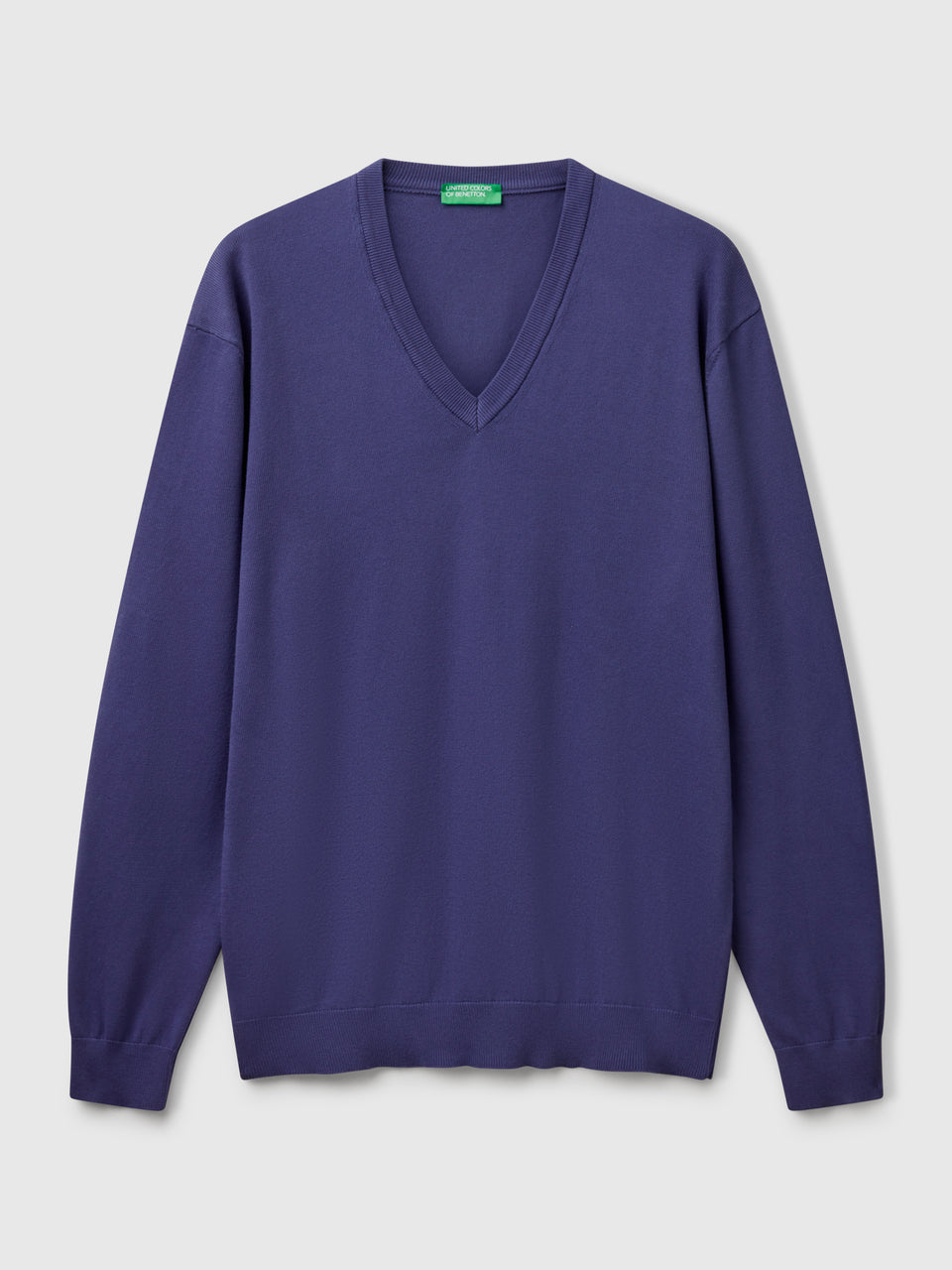Camisola em algodão puro com decote em V - ucb_image_FS