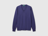 Camisola em algodão puro com decote em V - ucb_image_FS