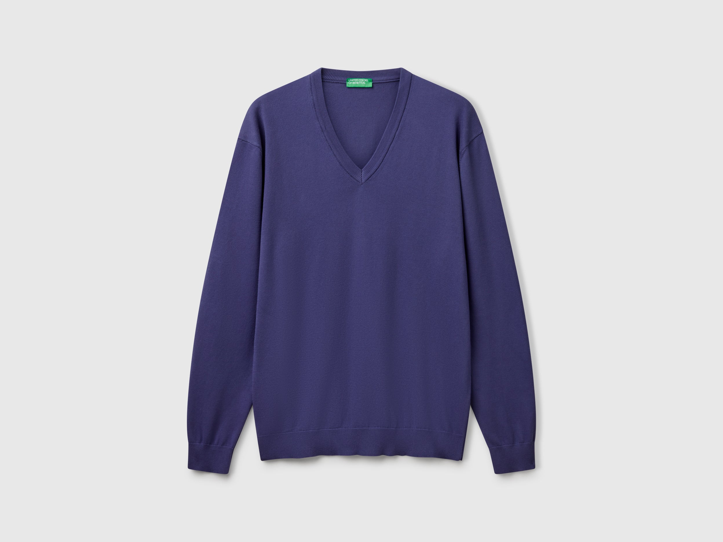 Camisola em algodão puro com decote em V - ucb_image_FS