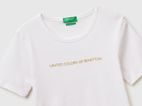 T-shirt de manga curta com logótipo glitter - ucb_image_DS1