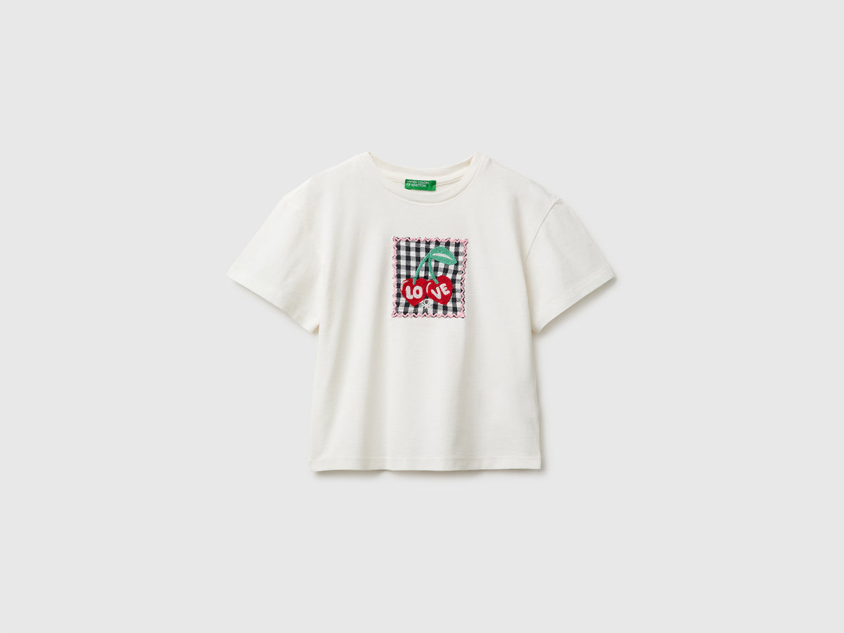 T-shirt com patch vichy - ucb_image_FS