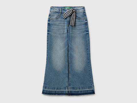 Flare fit jeans with gingham scarf - ucb_image_FS