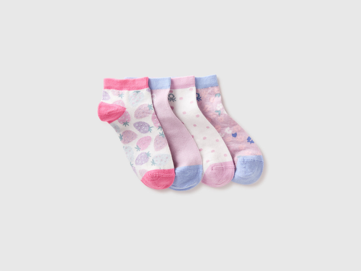 Four patterned short socks - ucb_image_FS