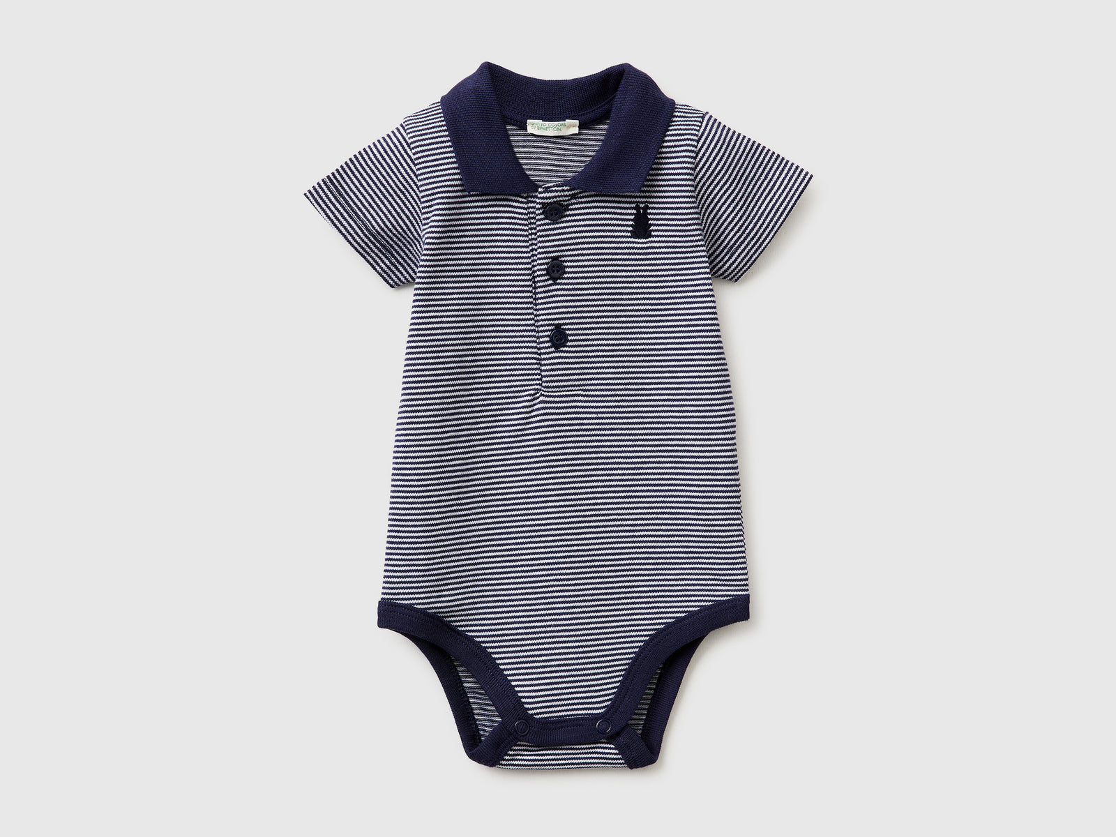 Polo onesie in stretch cotton - ucb_image_FS