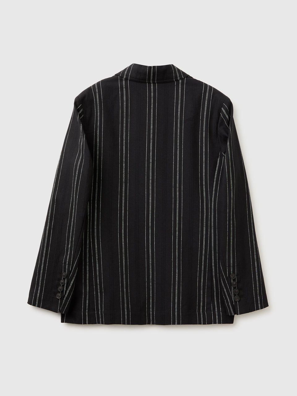 Striped linen blend blazer - ucb_image_BS