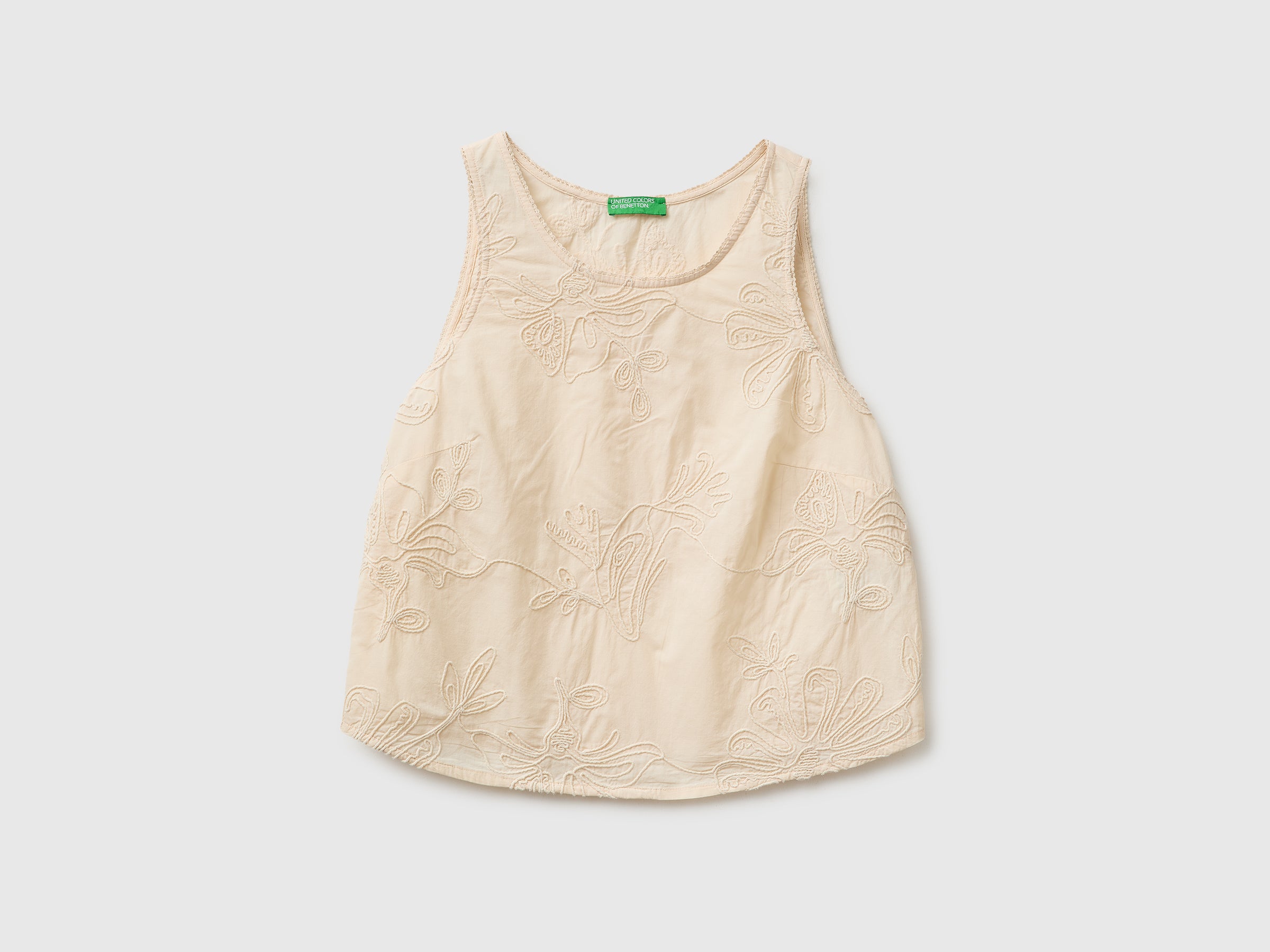 Tank top with floral embroidery - ucb_image_FS