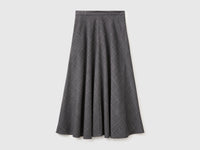 Saia comprida tartan em viscose mista - ucb_image_BS