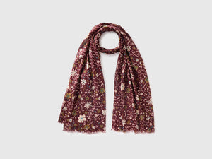 Écharpe en viscose à motifs