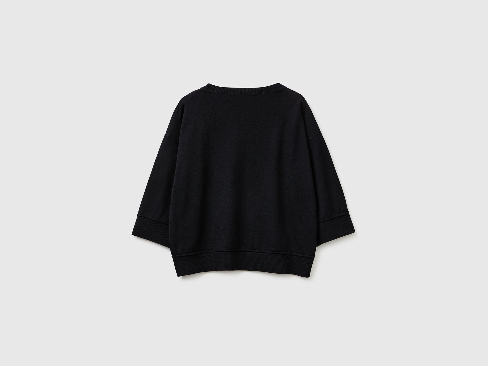 Camisola de gola redonda em algodão e lã - ucb_image_BS