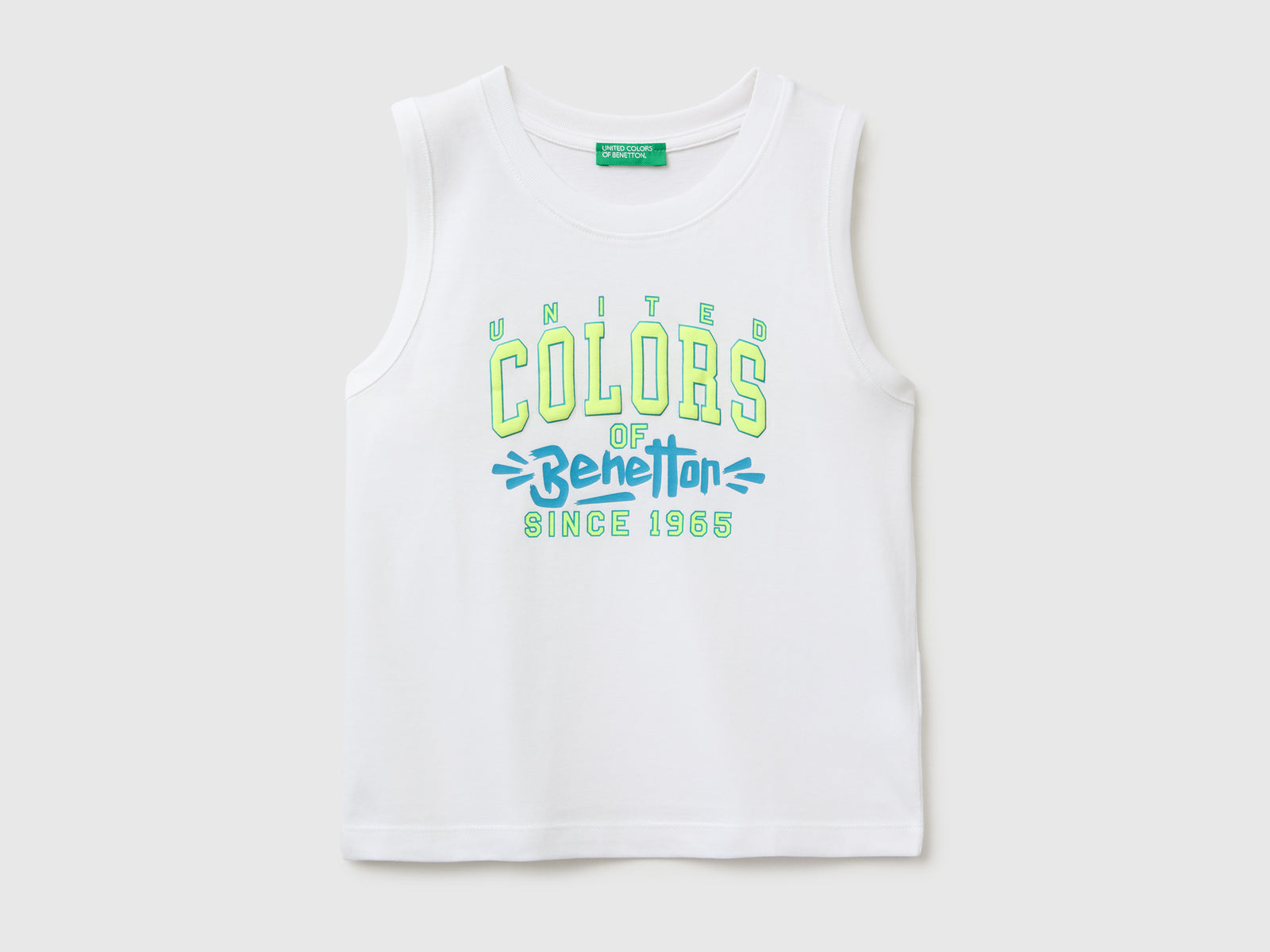 T-shirts sem mangas em algodão orgânico com estampa logótipo - ucb_image_FS