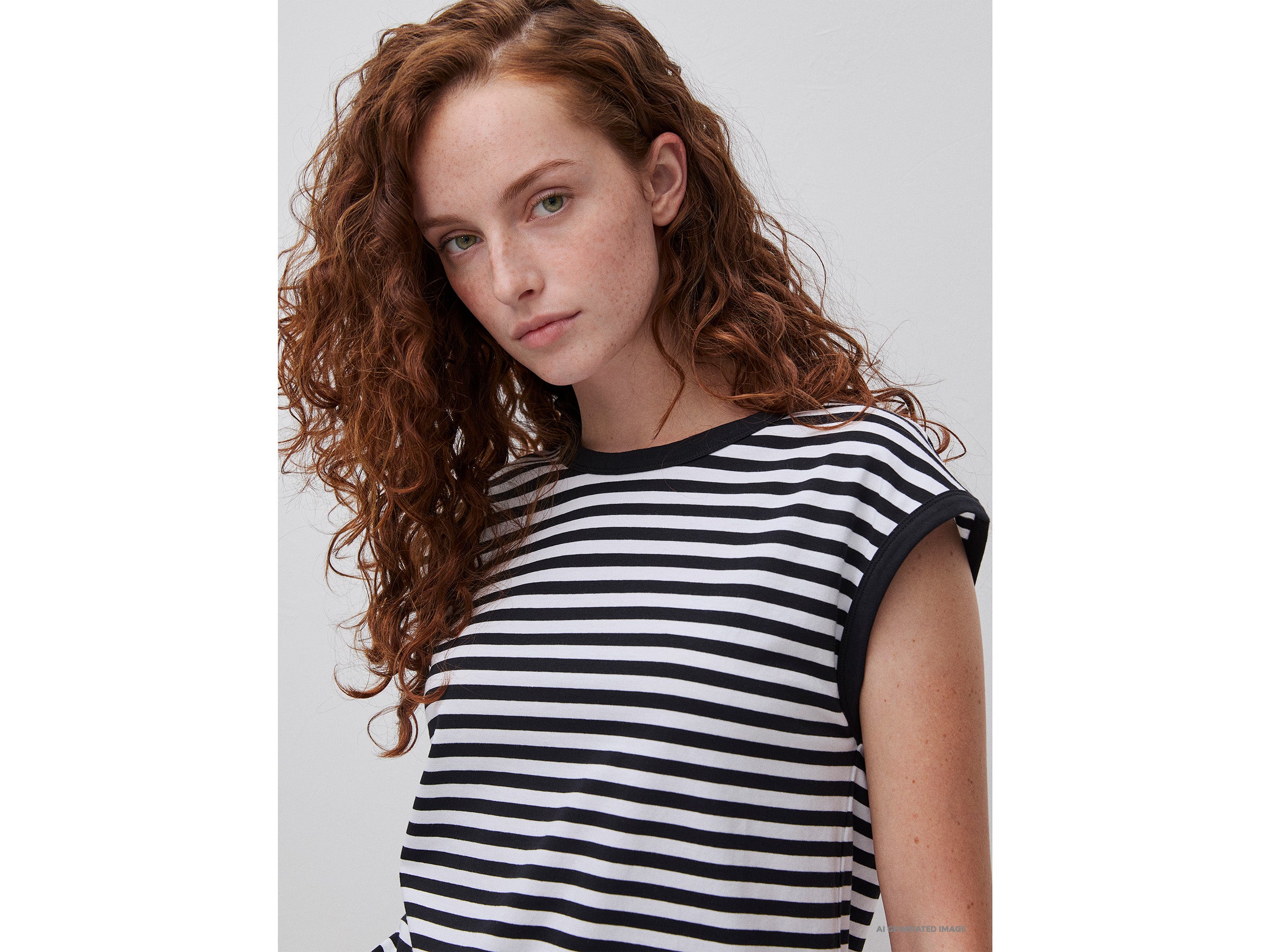 T-shirt sem mangas às riscas - ucb_image_FY
