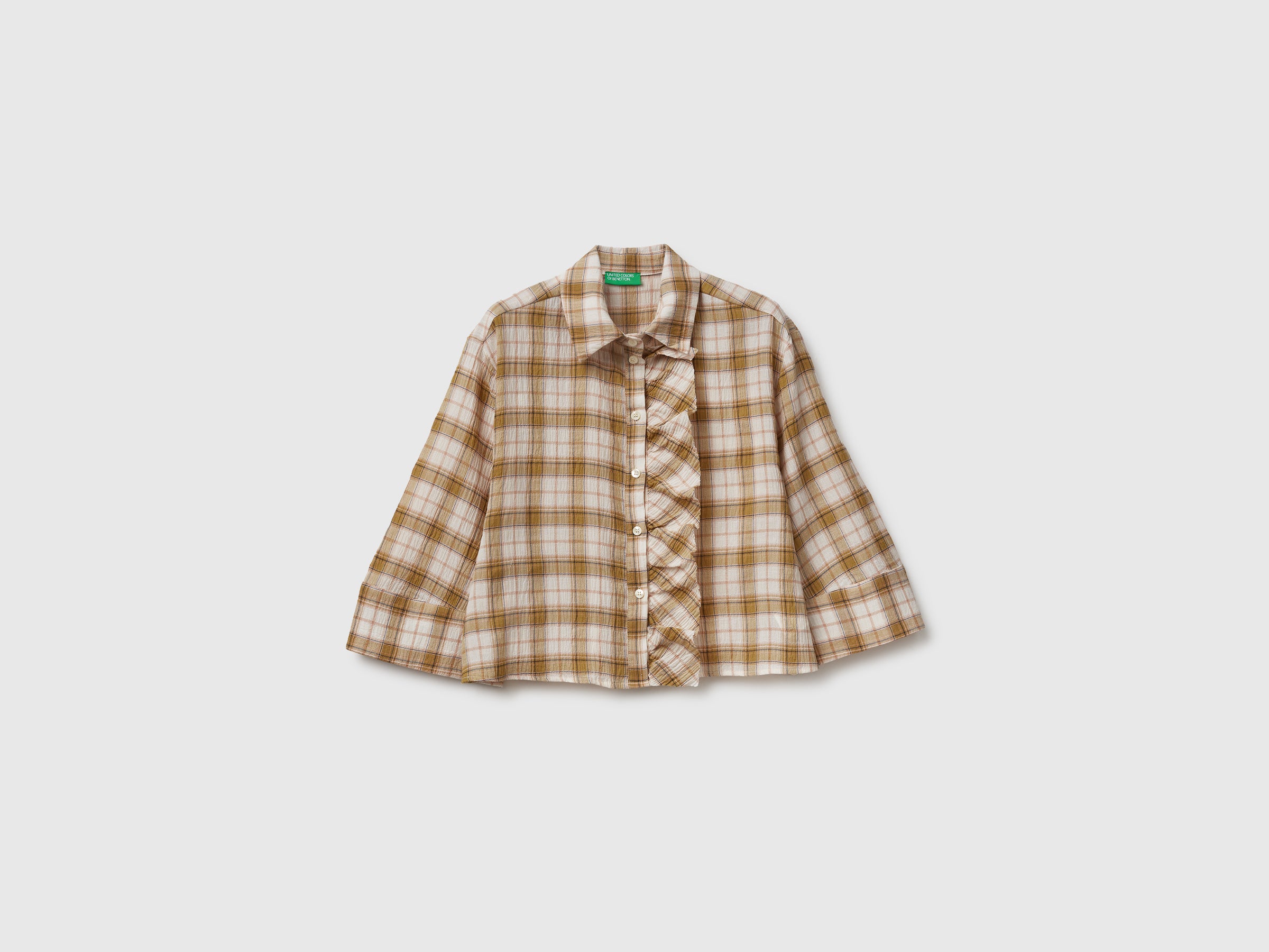Camisa aos quadrados com folhos - ucb_image_FS