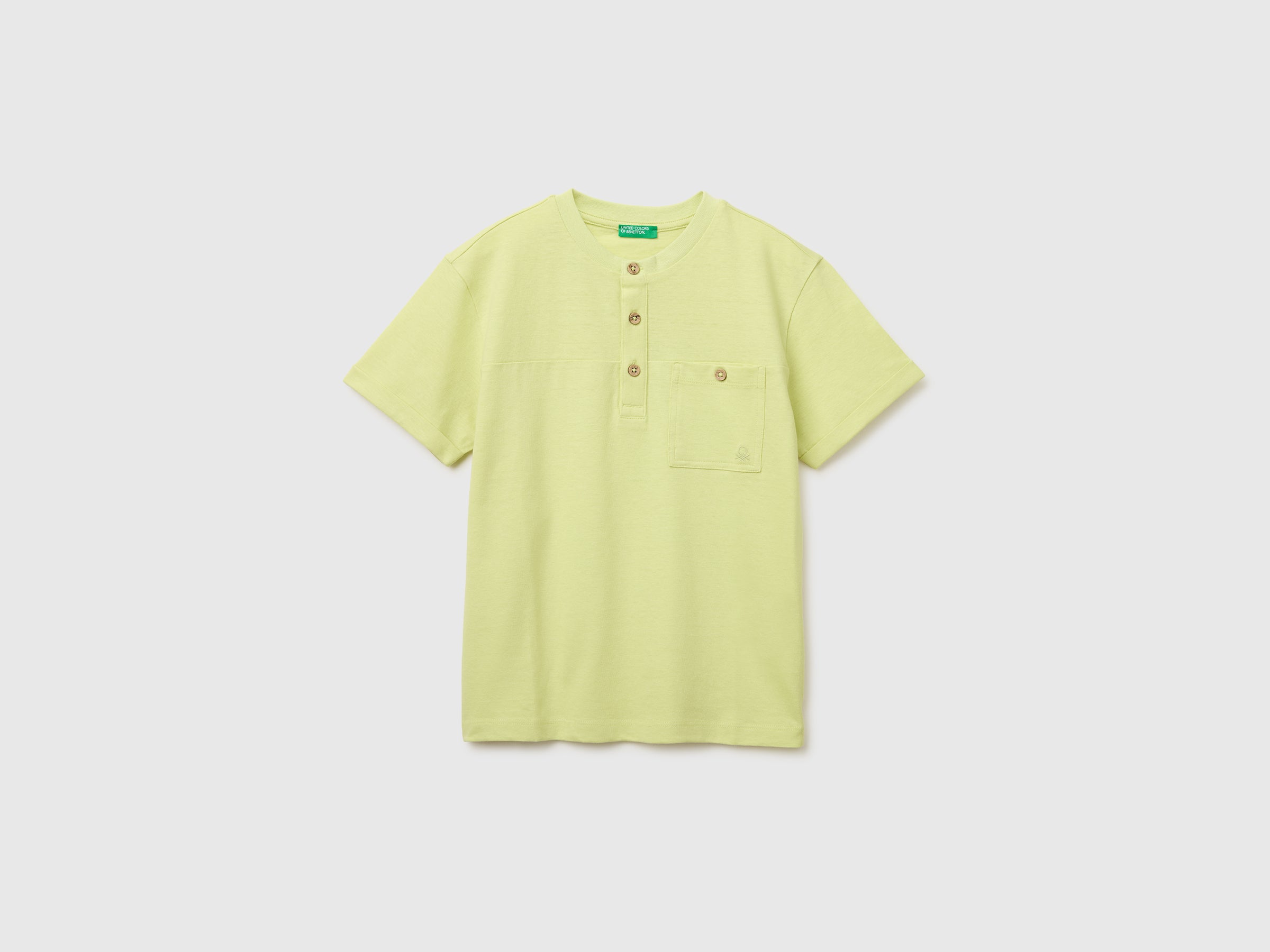 T-shirt carcela de botões em mistura de linho - ucb_image_FS