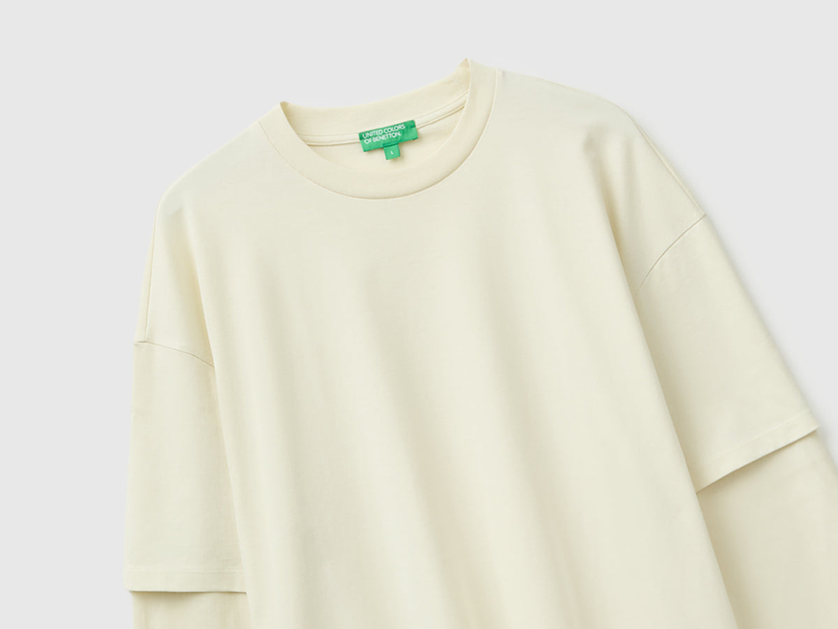 T-shirt com manga dupla 100% algodão - ucb_image_FY