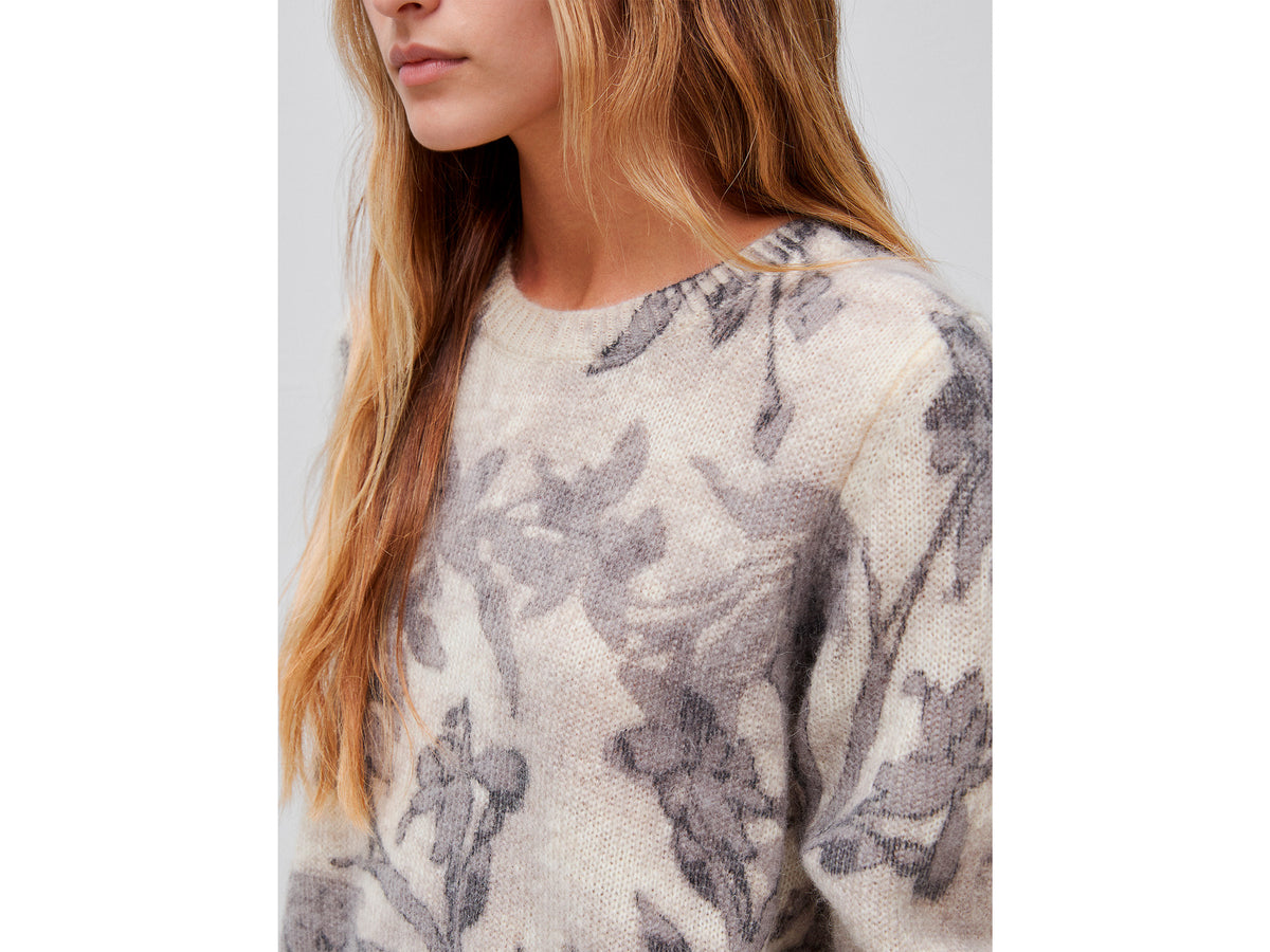 Camisola às flores em mistura de mohair e lã - ucb_image_FY