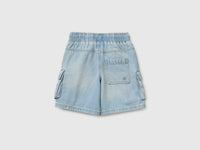 Denim Bermuda shorts with pockets - ucb_image_BS