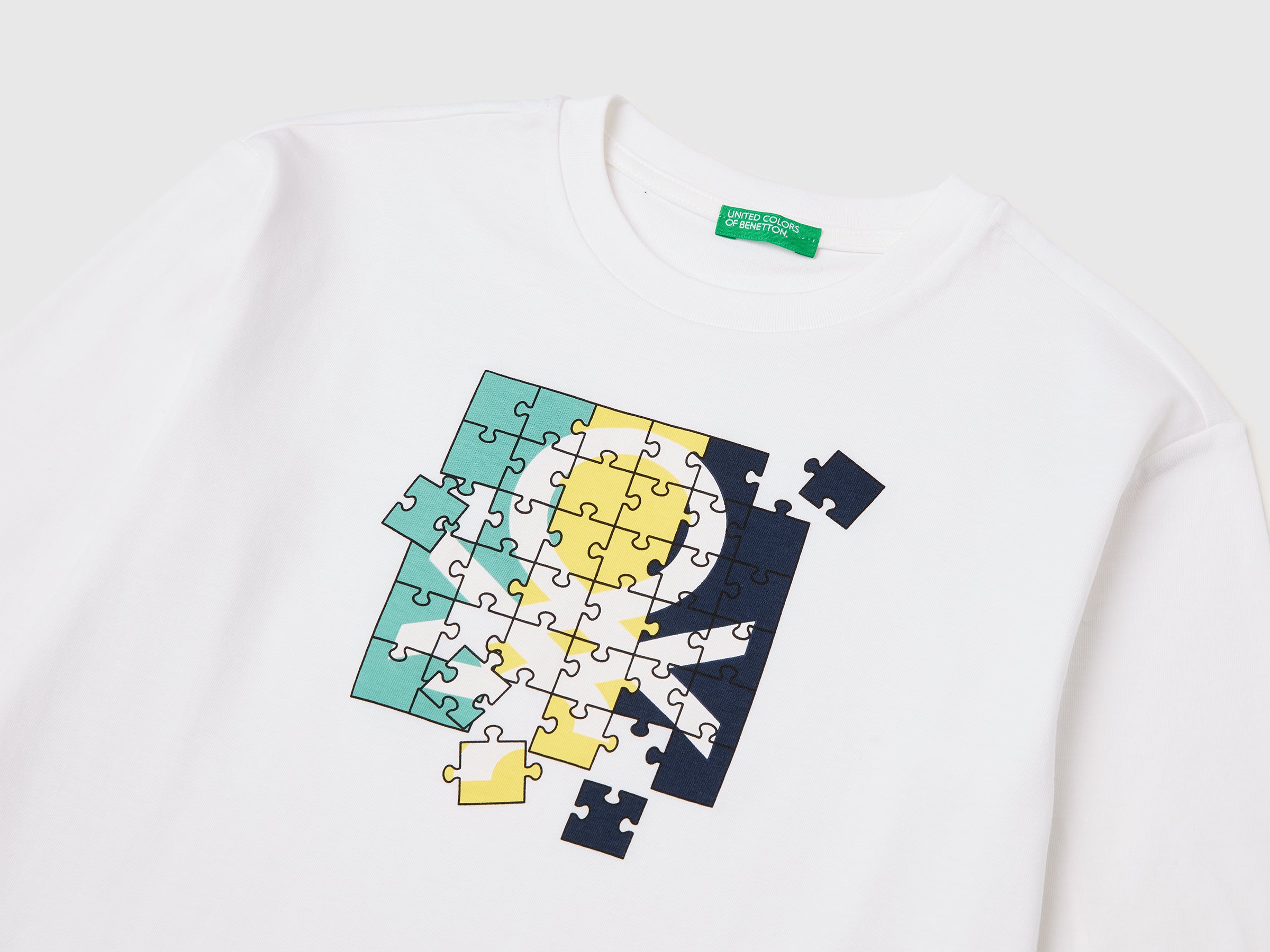 T-shirt in organic cotton with logo print - ucb_image_DS1