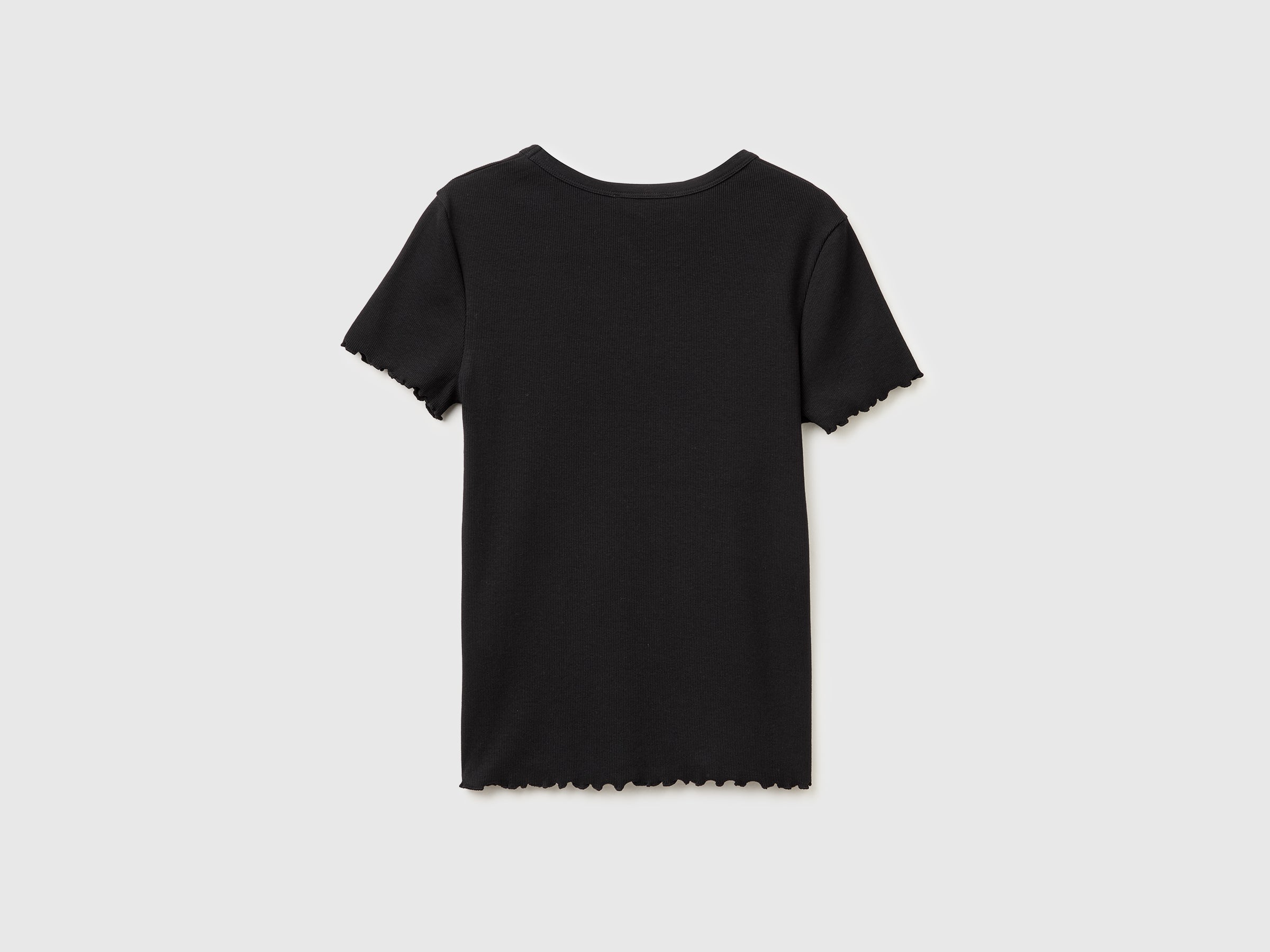 T-shirt decote em V canelado - ucb_image_BS