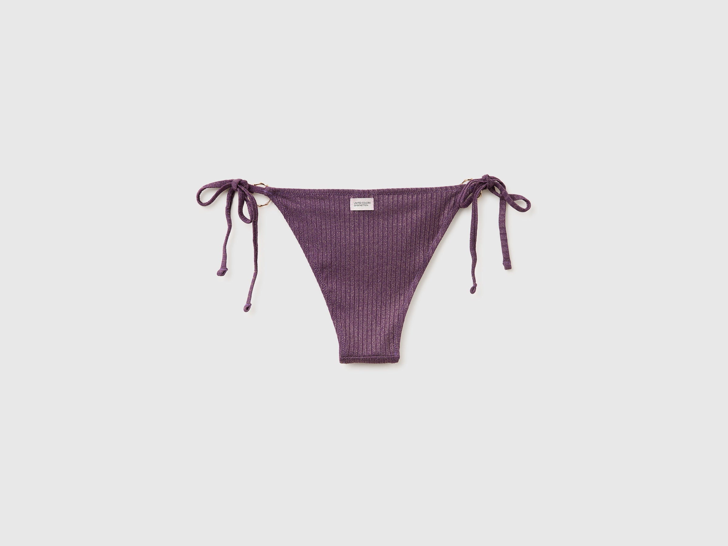 Ribbed swim briefs with lurex and laces - ucb_image_BS