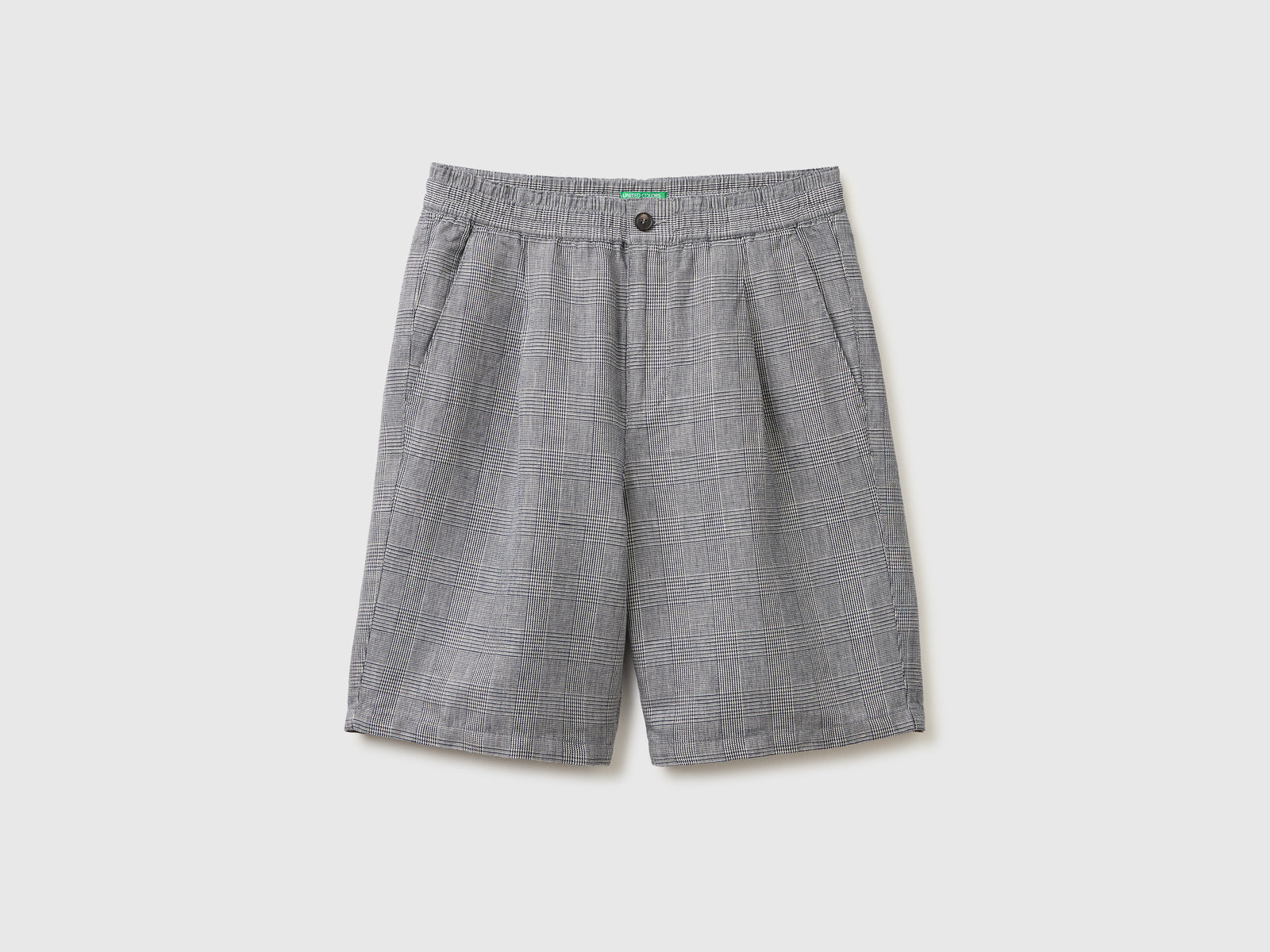 Regular fit Bermuda shorts in linen blend - ucb_image_FS