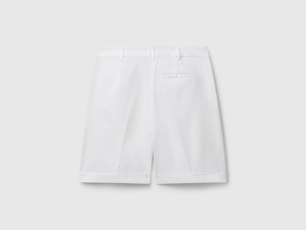 Bermudas com dobra em algodão stretch - ucb_image_BS