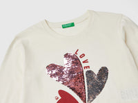 T-shirt com lantejoulas em algodão orgânico - ucb_image_DS1