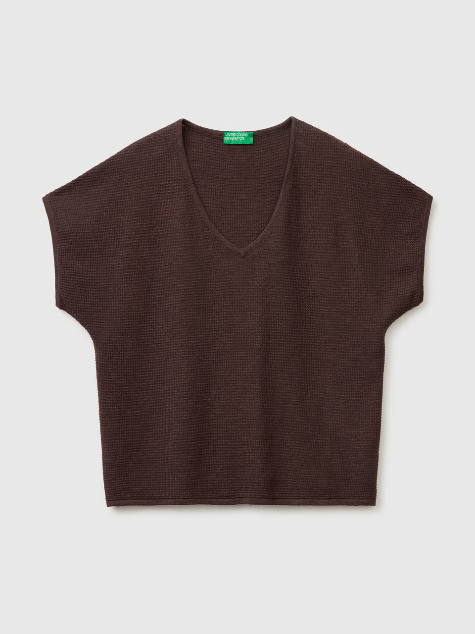 Camisola decote em V em mistura de linho - ucb_image_FS