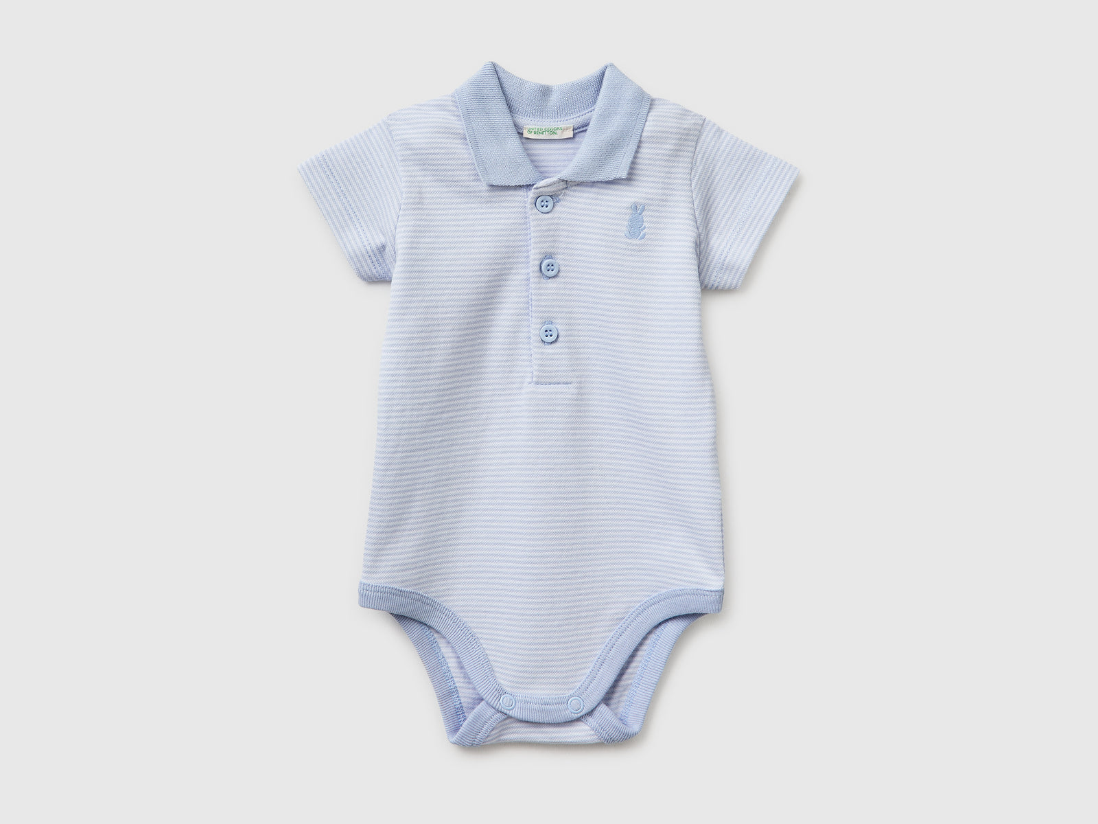 Polo onesie in stretch cotton - ucb_image_FS