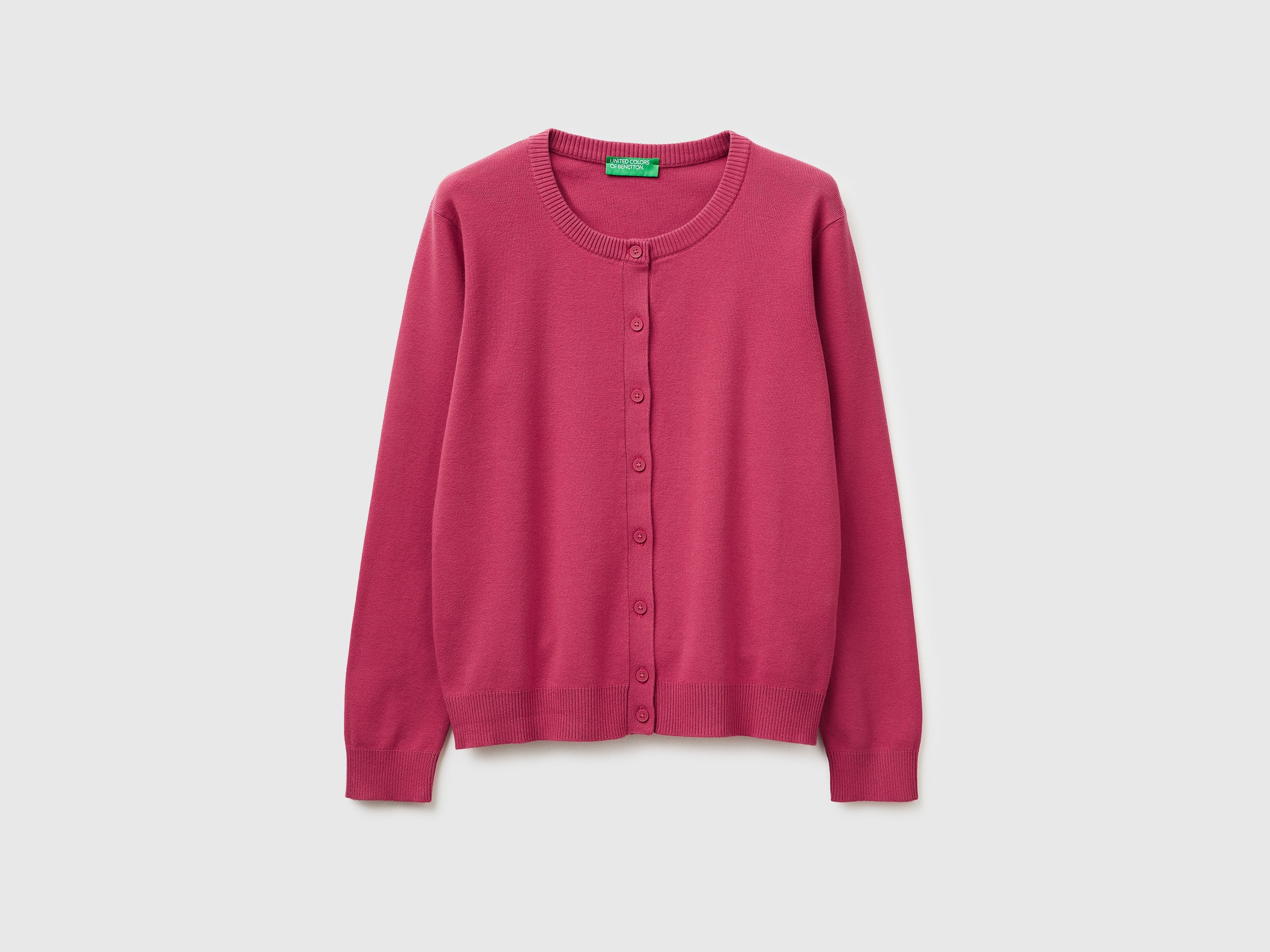 Plum cardigan in cotton tricot - ucb_image_FS