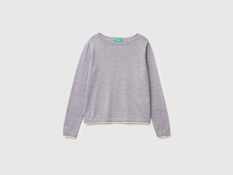 100% Merino wool boat neck sweater - ucb_image_FS