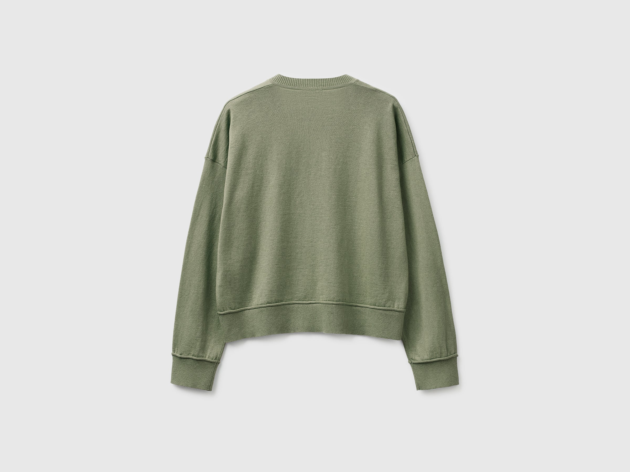 Camisola decote em V em algodão e lã - ucb_image_BS