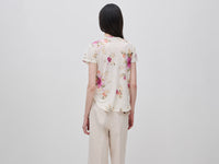 T-shirt floral em mistura de linho - ucb_image_B