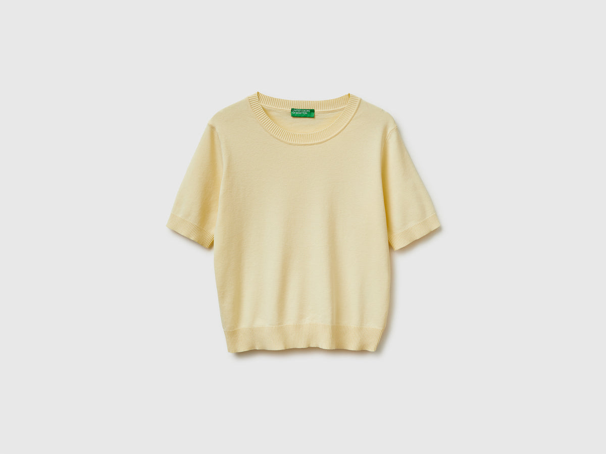 Camisola amarelo claro com manga curta - ucb_image_FS