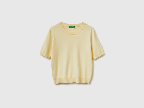 Camisola amarelo claro com manga curta - ucb_image_FS