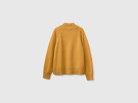 Camisola de gola alta com botões 100% lã - ucb_image_BS