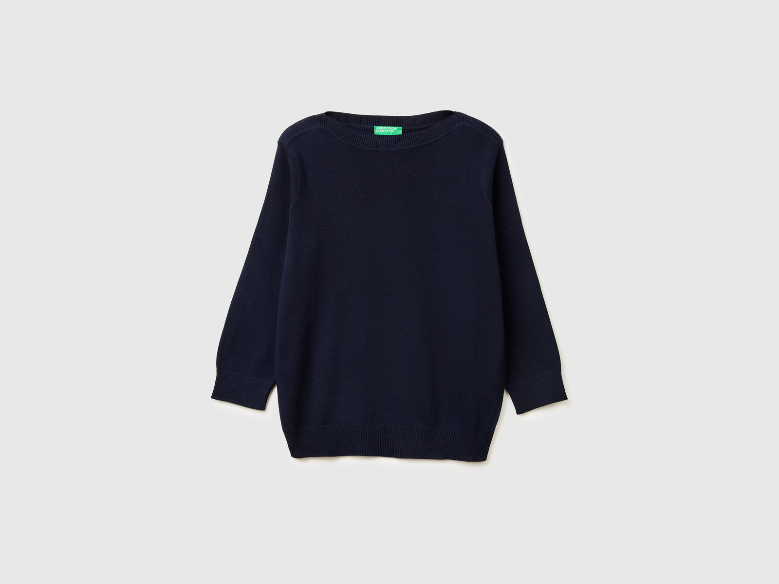 Dark blue sweater with boat neck - ucb_image_FS
