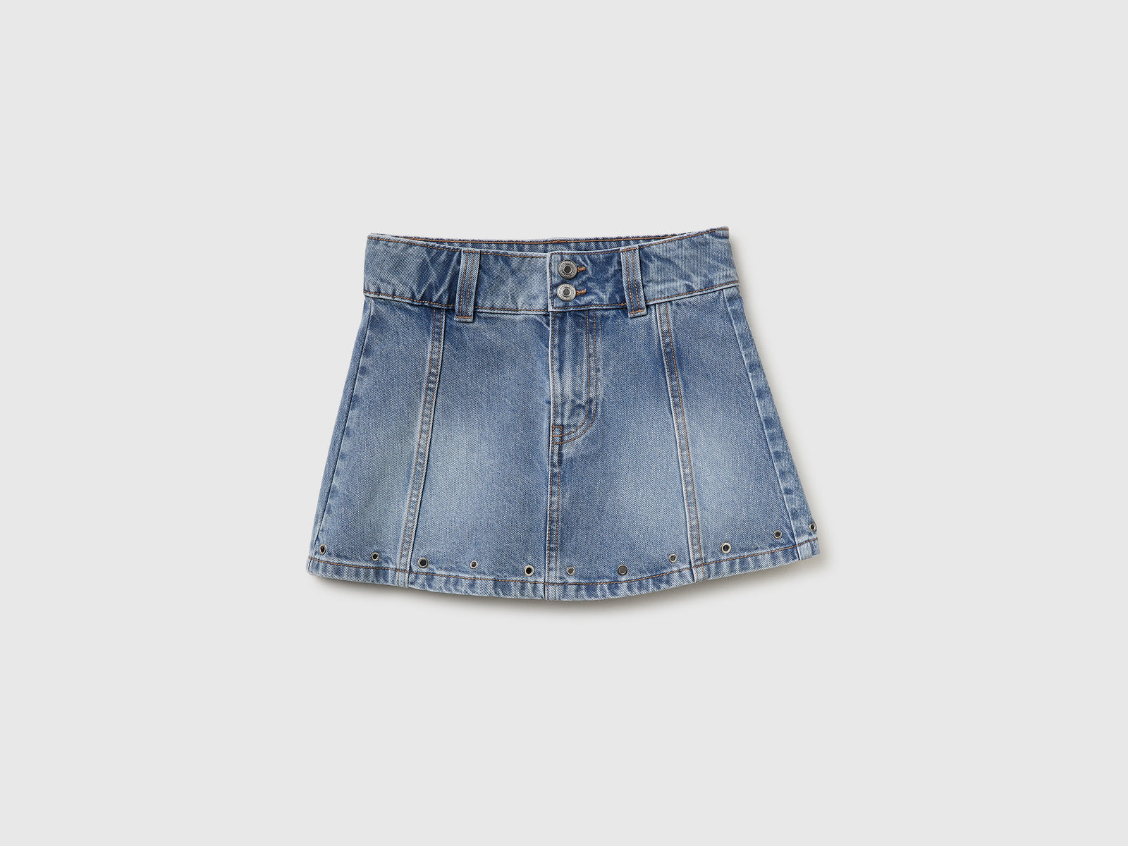 Eyelet denim skirt - ucb_image_FS